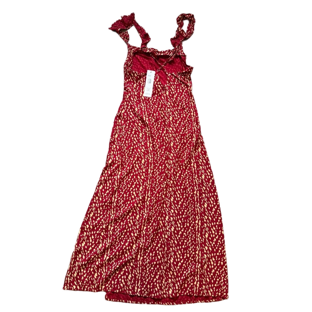 XIX Palms NEW Red and White Sleeveless Spaghetti Strap Maxi Sundress Women’s XS - Picture 3 of 11